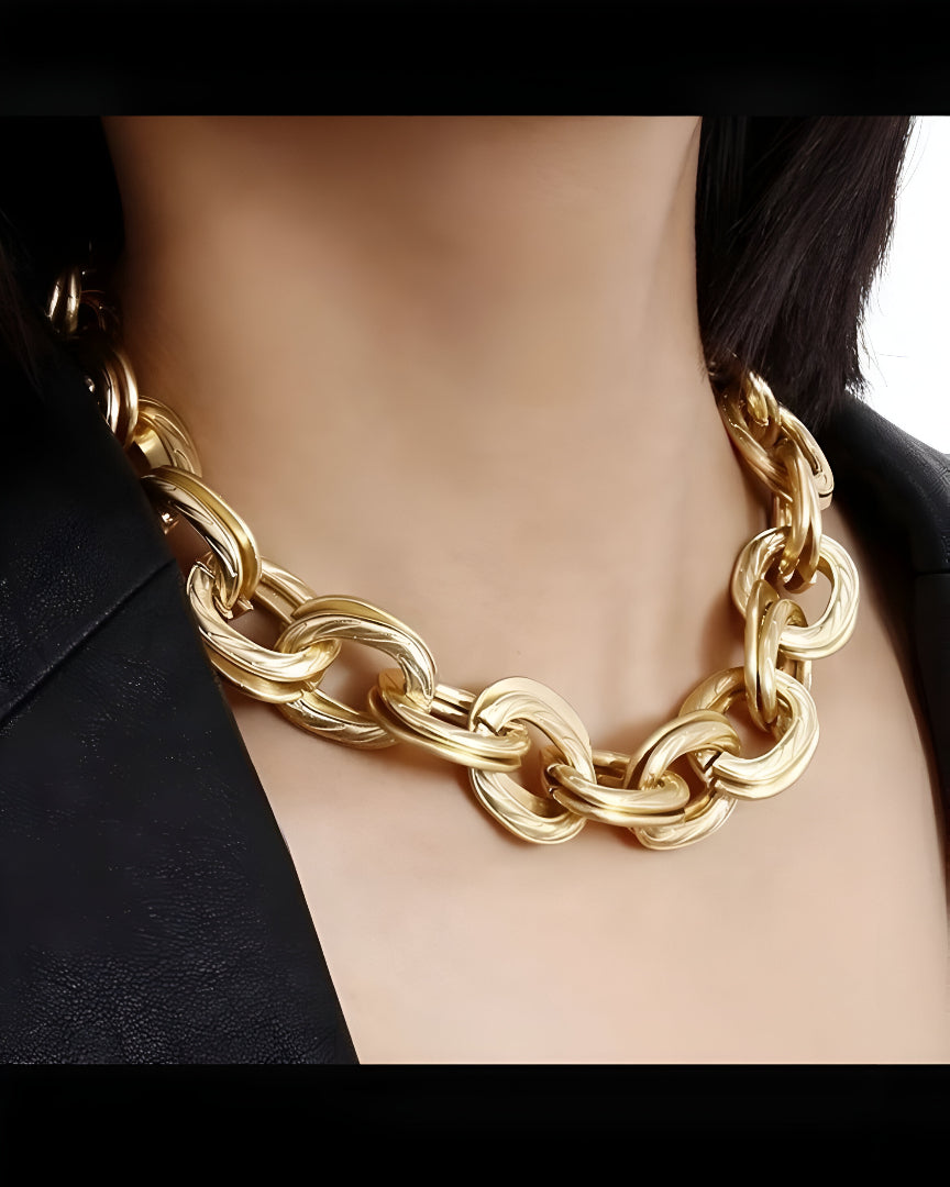 Golden Korean Anti-Tarnish Chain Necklace