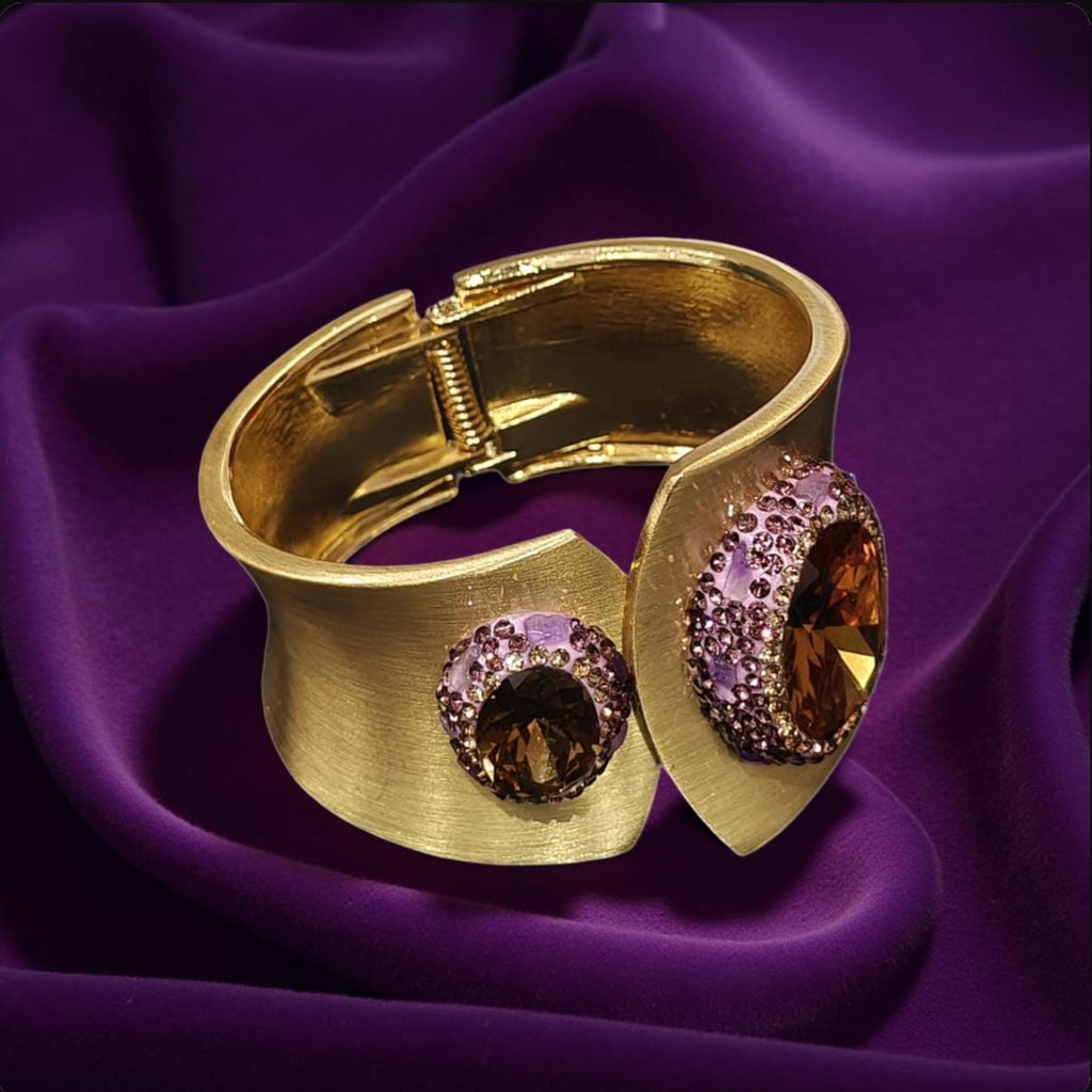 Turkish Amber Crystal Designer Bracelet