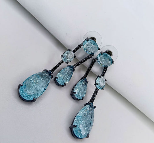 Blue Russian Doublet Earings