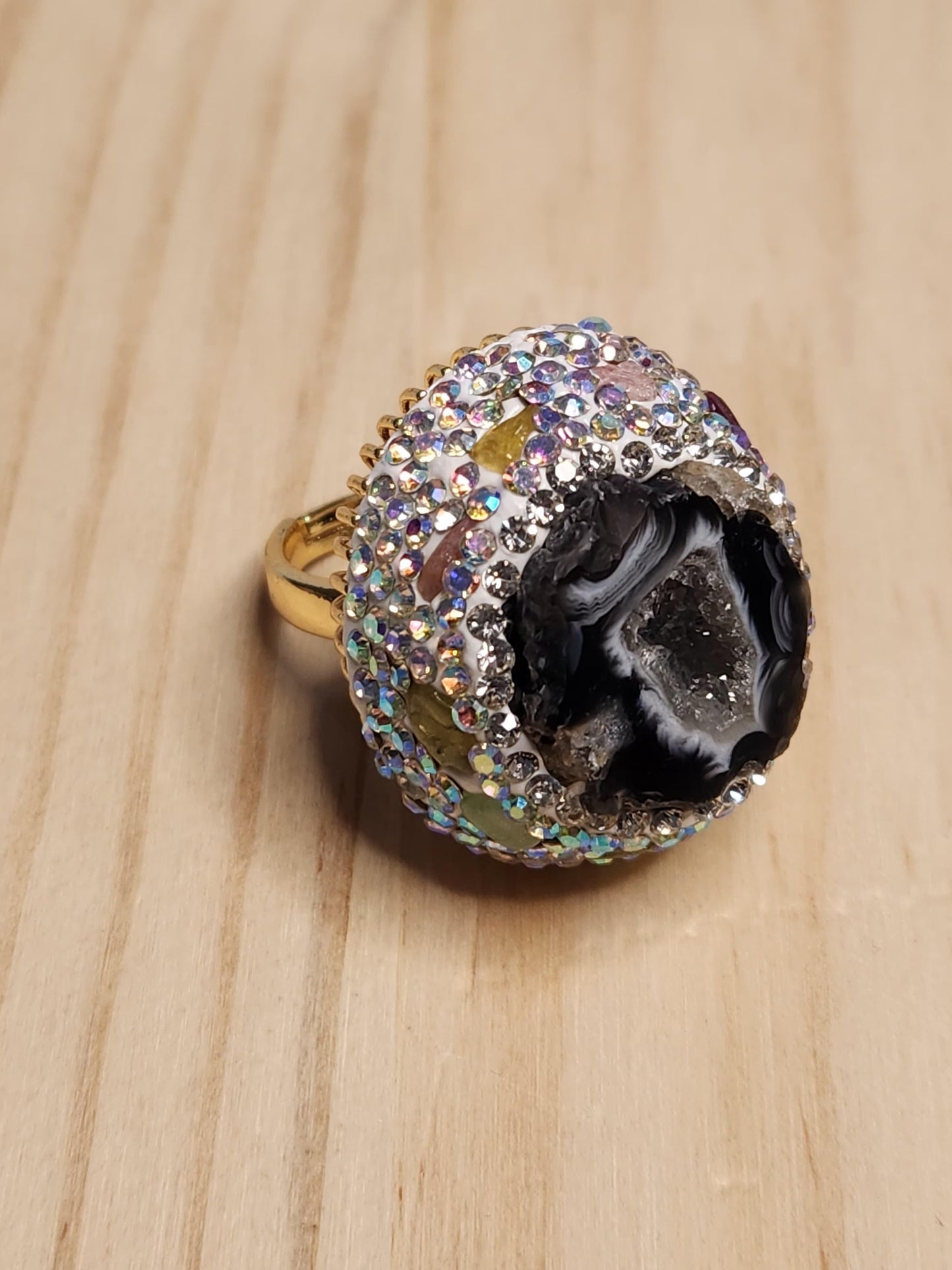 Black Agets Turkish Ring