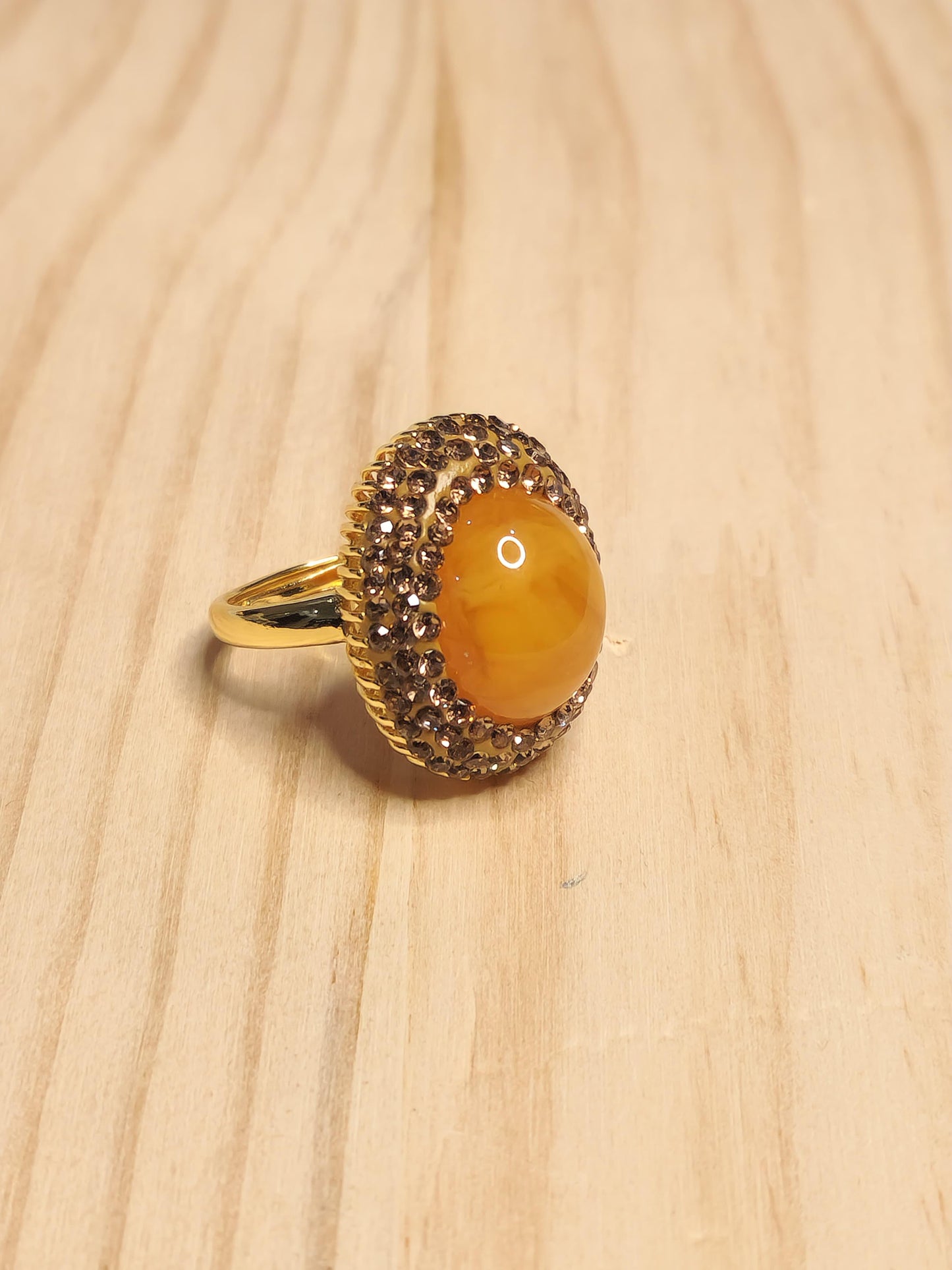 Yellow Sapphire Turkish Ring