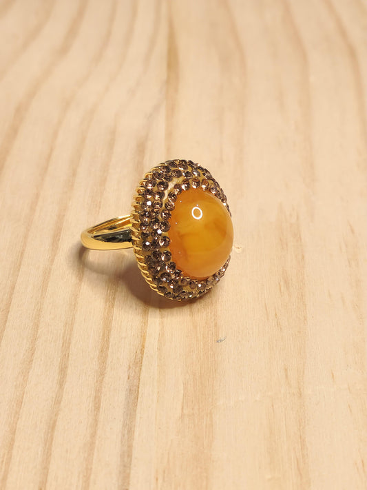 Yellow Sapphire Turkish Ring