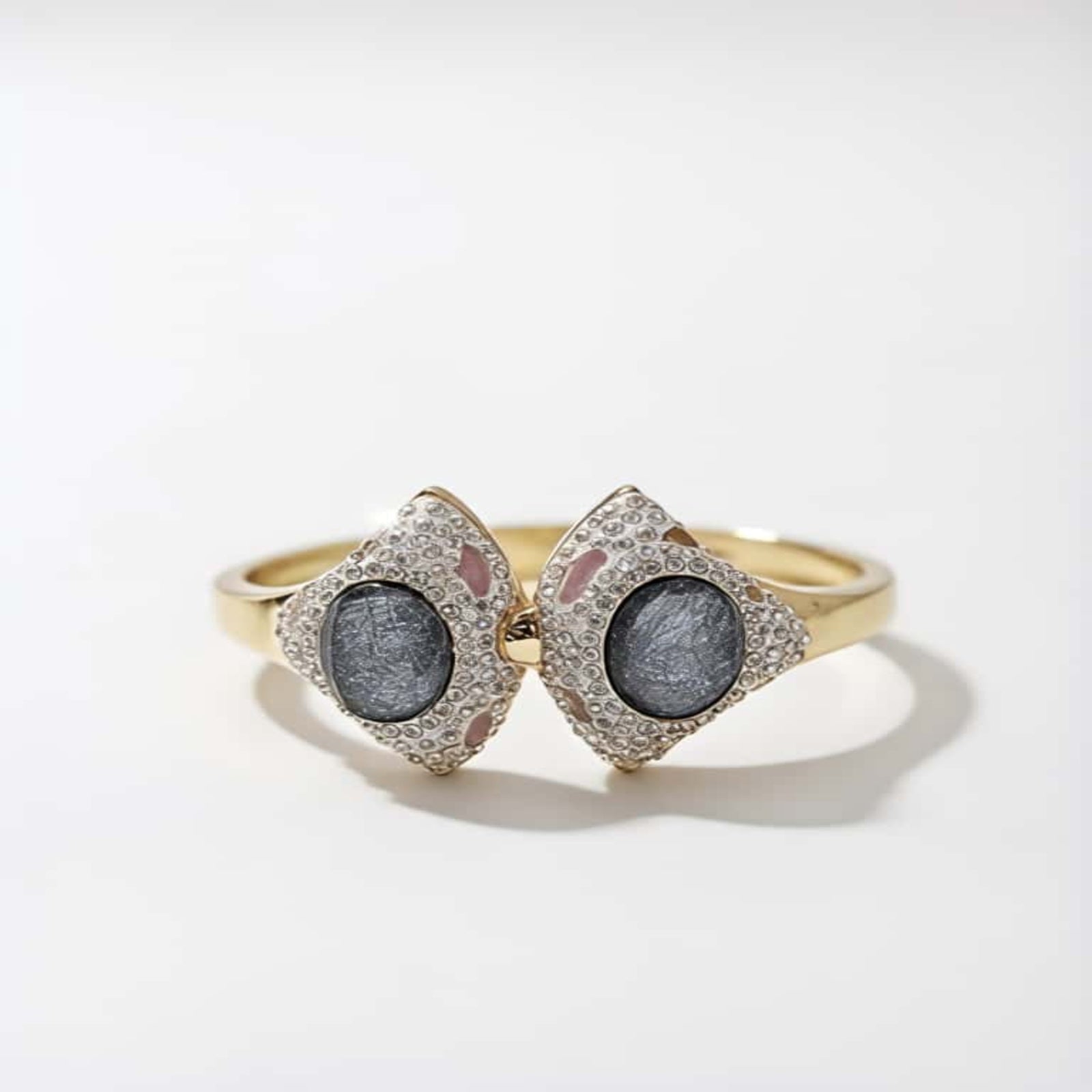 Turkish Grey Double Crystal Designer Bracelet