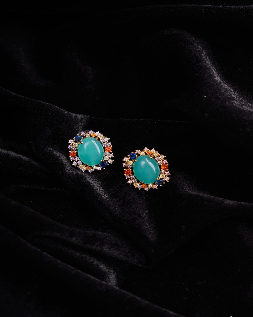 Green Pota Stone Earrings