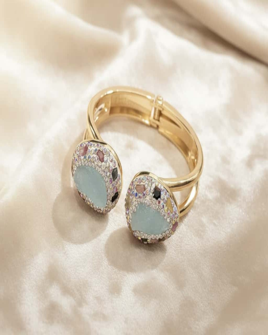 Blue Quartz Stone Turkish Bracelet