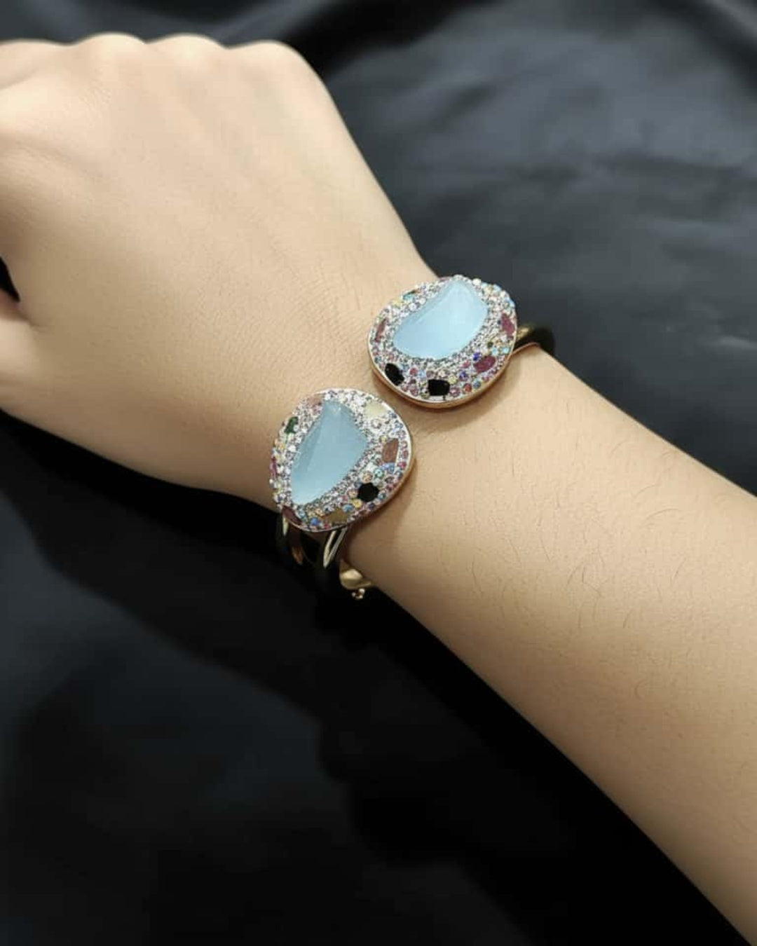 Blue Quartz Stone Turkish Bracelet
