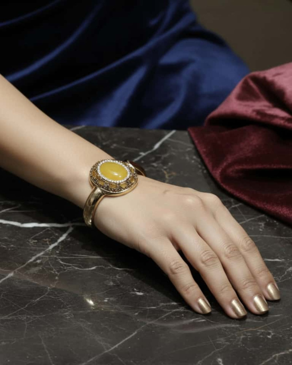 Yellow Stone Turkish Bracelet