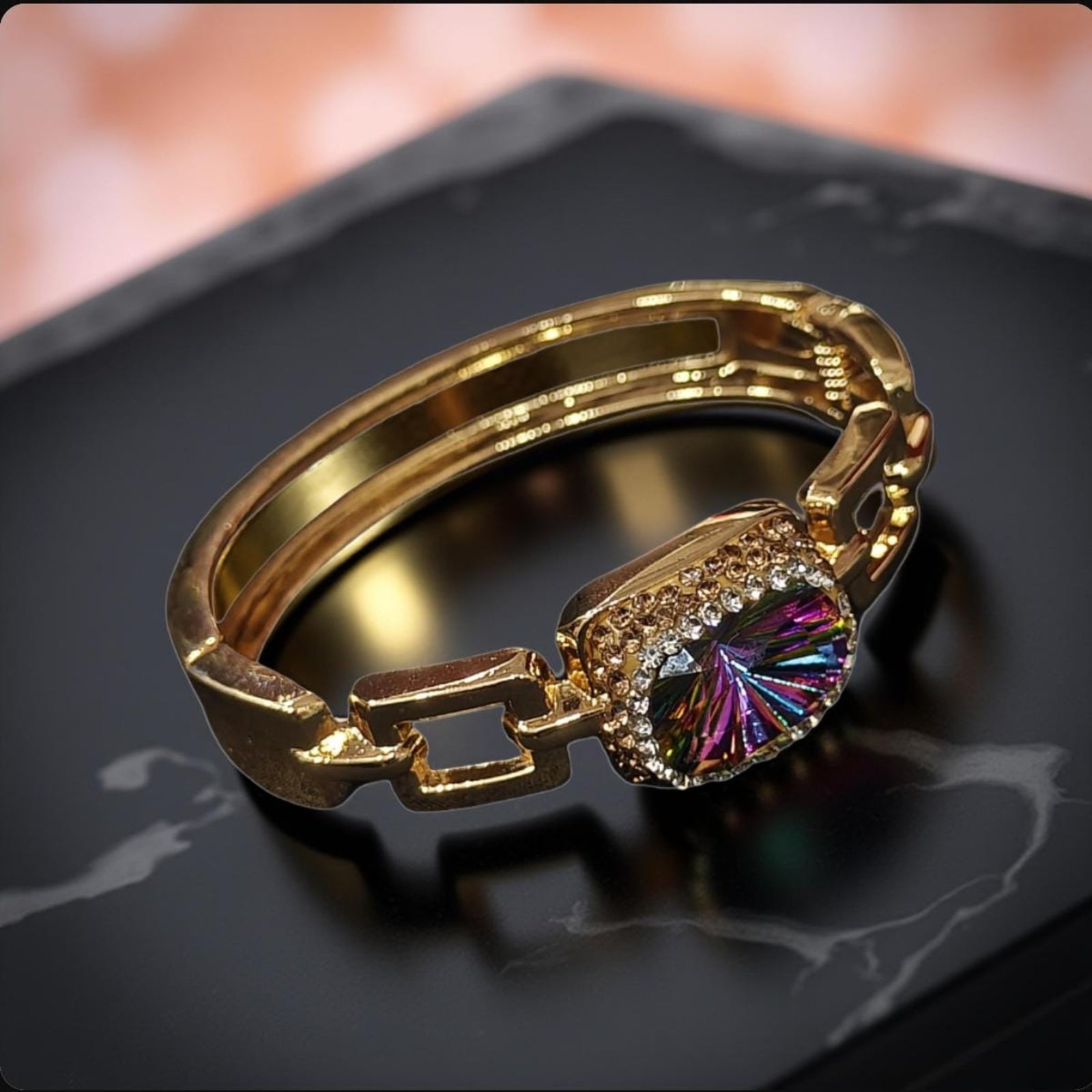 Golden Aurora Cut Turkish Bracelet