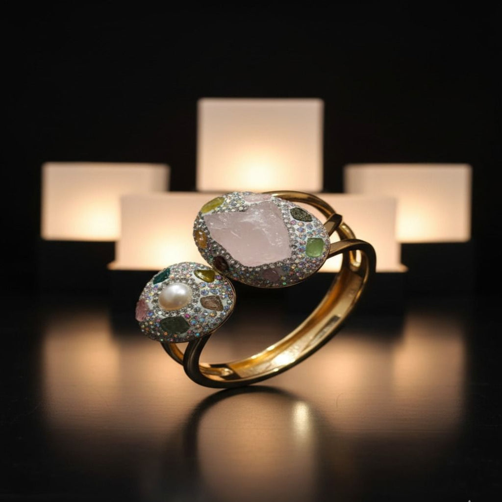 Pearl with Rose Quartz Turkish Bracelet