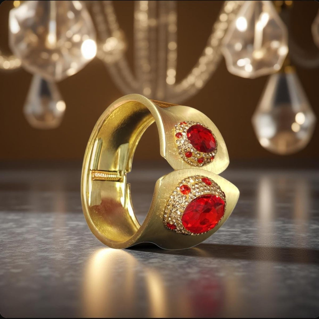 Ruby Glow Turkish Designer Bracelet