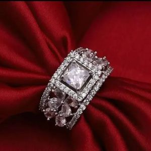 American Diamond Solitaire Ring