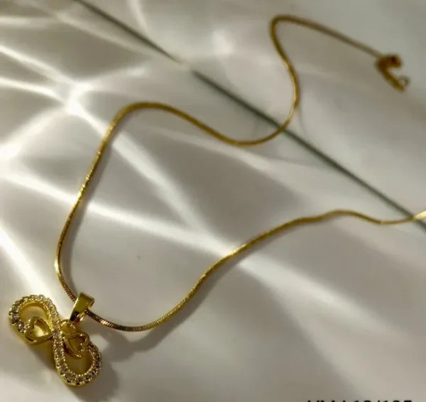 Infinity Hearts Golden Chain
